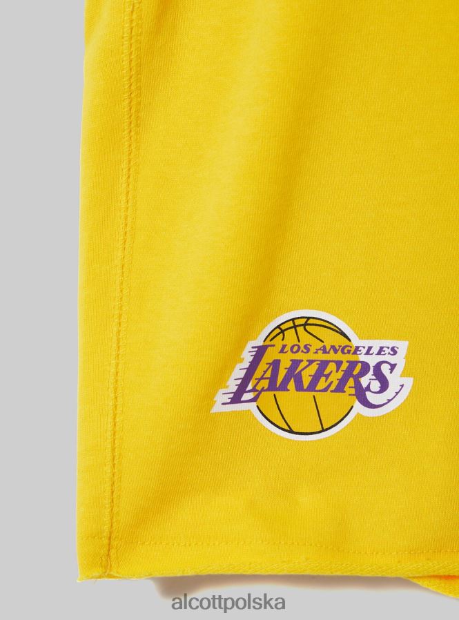 odzież Alcott NBA Bermudy tak, żółty średni mężczyźni 2TXFF61022