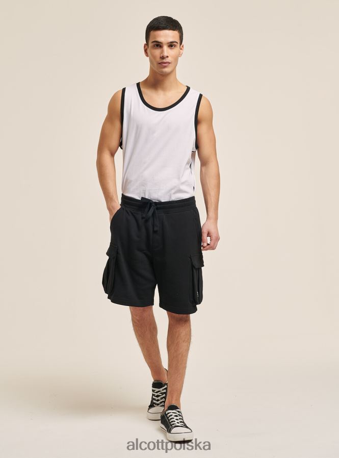 odzież Alcott ładunek z Bermudów czarny mężczyźni 2TXFF6823