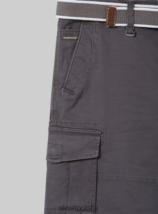 odzież Alcott bawełniane bermudy cargo z płóciennym paskiem ky2 kaky średni mężczyźni 2TXFF61190
