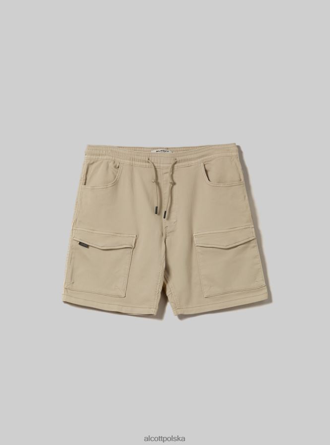 odzież Alcott bawełniane bermudy typu cargo sa3 światło piaskowe mężczyźni 2TXFF61132