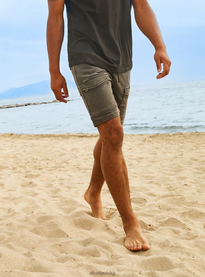 odzież Alcott bawełniane bermudy typu cargo sa3 światło piaskowe mężczyźni 2TXFF6763