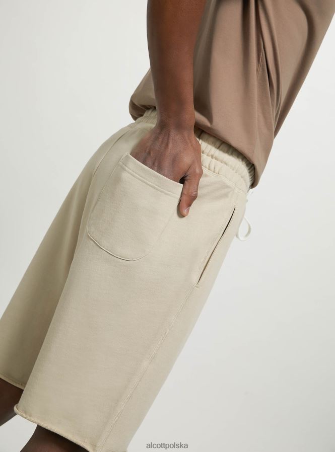 odzież Alcott bawełniane bermudy typu jogger bk1 czarny mężczyźni 2TXFF61061