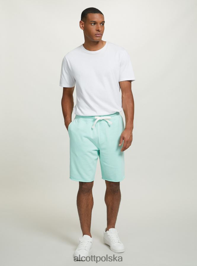 odzież Alcott bawełniane bermudy typu jogger bk1 czarny mężczyźni 2TXFF6835