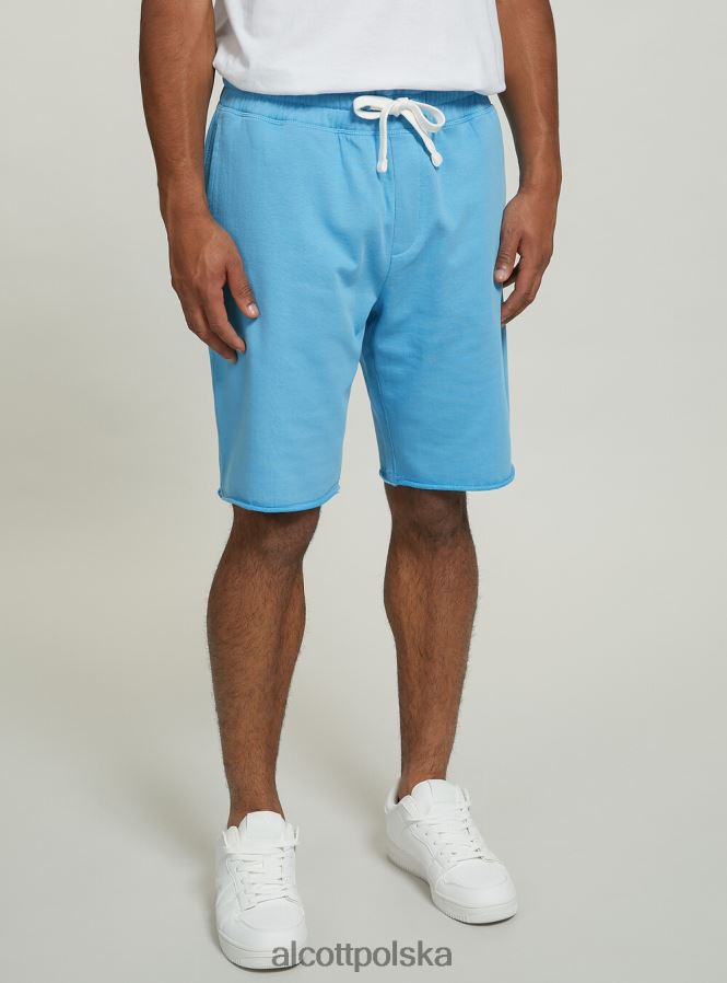 odzież Alcott bawełniane bermudy typu jogger bk1 czarny mężczyźni 2TXFF6970