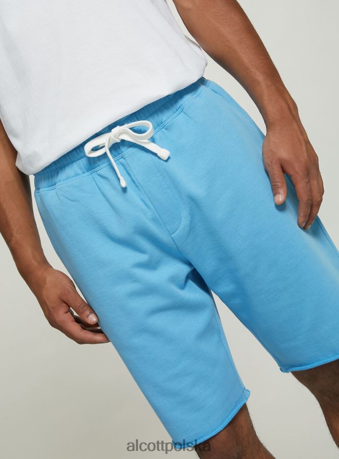 odzież Alcott bawełniane bermudy typu jogger bk1 czarny mężczyźni 2TXFF6970