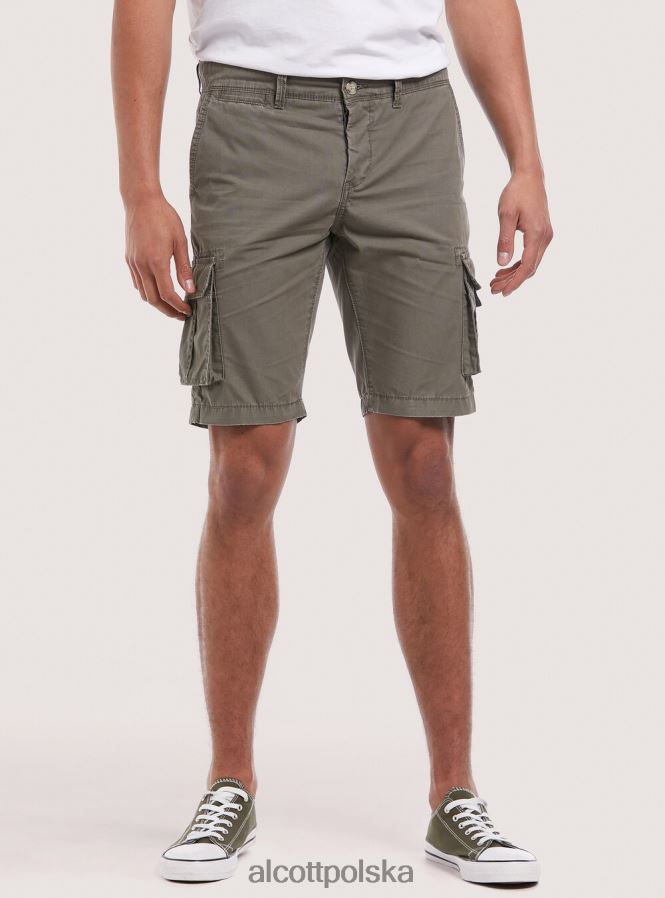 odzież Alcott bawełniane bermudy z dużymi kieszeniami c0586 ecru' mężczyźni 2TXFF6853