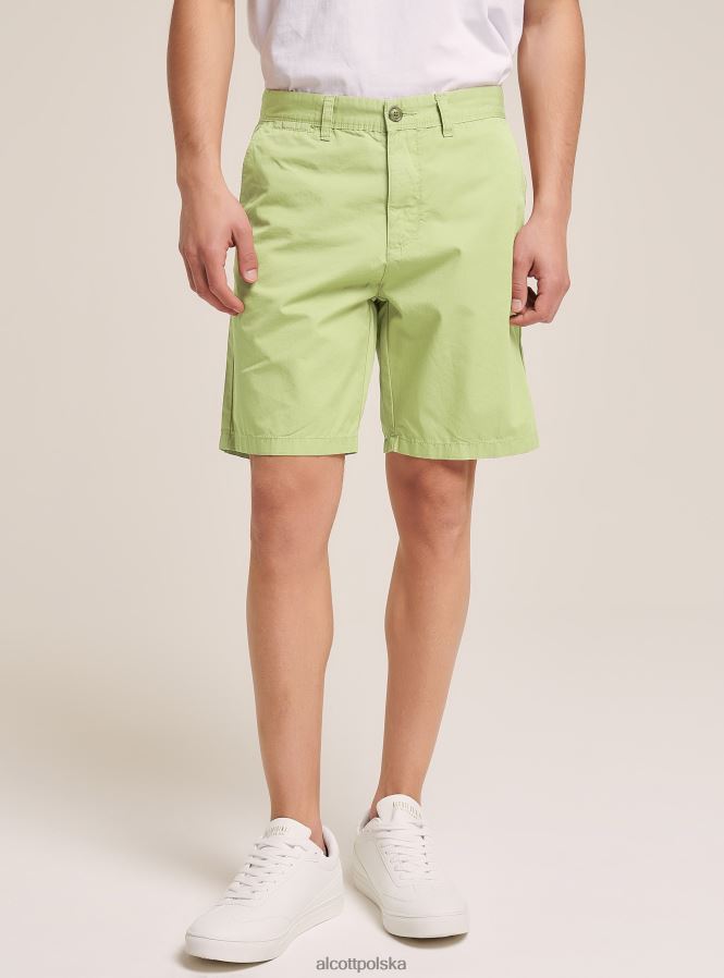 odzież Alcott gładkie bermudy z diagonalu czarny mężczyźni 2TXFF61015