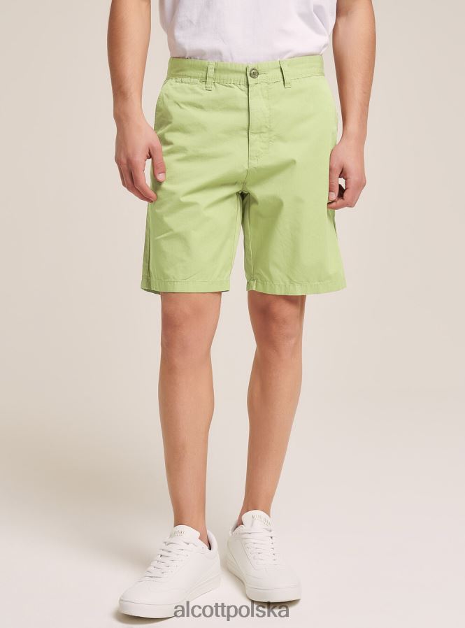 odzież Alcott gładkie bermudy z diagonalu czarny mężczyźni 2TXFF61015