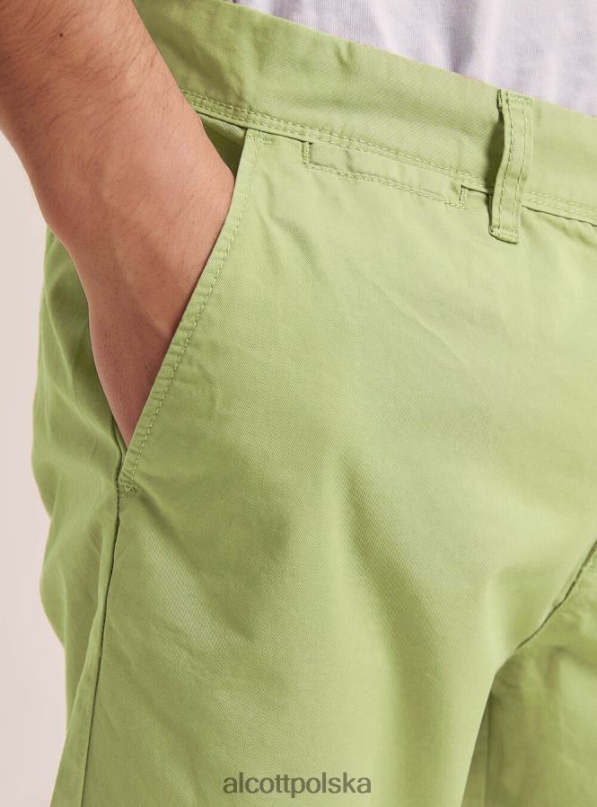 odzież Alcott gładkie bermudy z diagonalu czarny mężczyźni 2TXFF61015