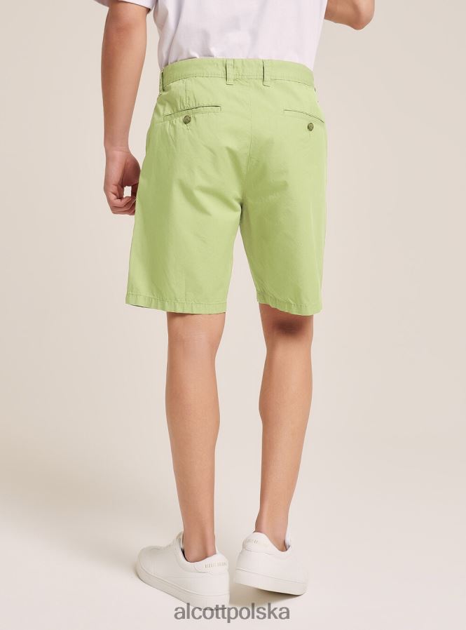 odzież Alcott gładkie bermudy z diagonalu czarny mężczyźni 2TXFF61015