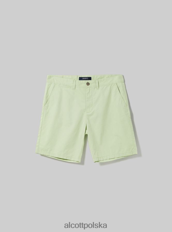 odzież Alcott gładkie bermudy z diagonalu czarny mężczyźni 2TXFF61015