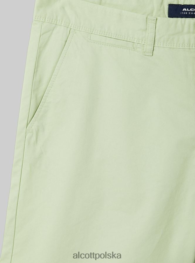 odzież Alcott gładkie bermudy z diagonalu czarny mężczyźni 2TXFF61015