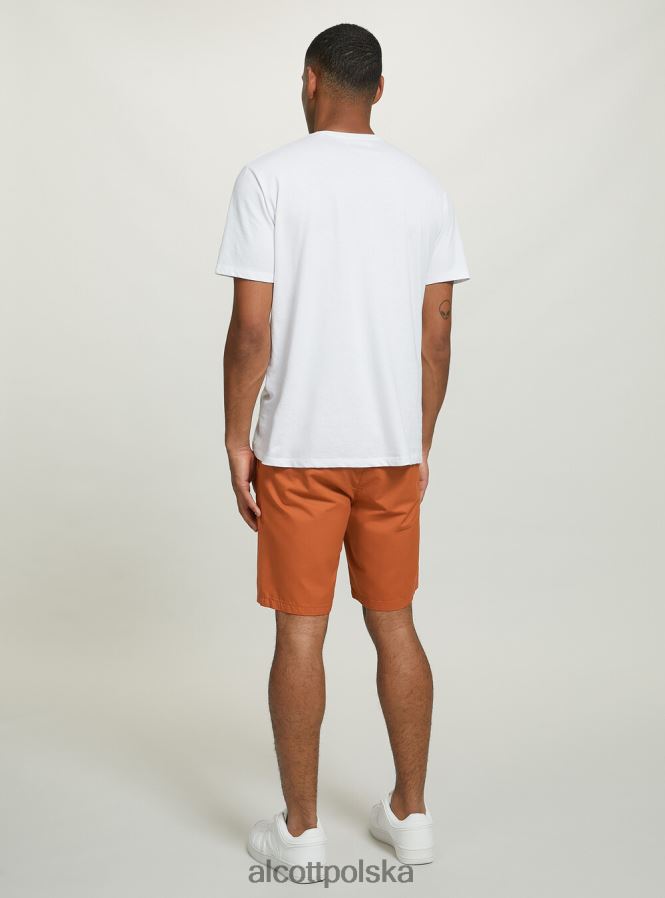 odzież Alcott gładkie bermudy z diagonalu czarny mężczyźni 2TXFF61124