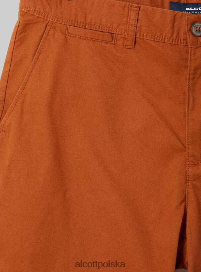 odzież Alcott gładkie bermudy z diagonalu czarny mężczyźni 2TXFF61124