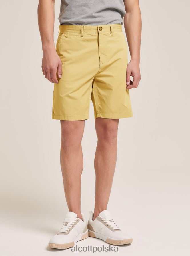 odzież Alcott gładkie bermudy z diagonalu czarny mężczyźni 2TXFF61171