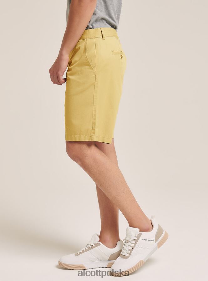 odzież Alcott gładkie bermudy z diagonalu czarny mężczyźni 2TXFF61171