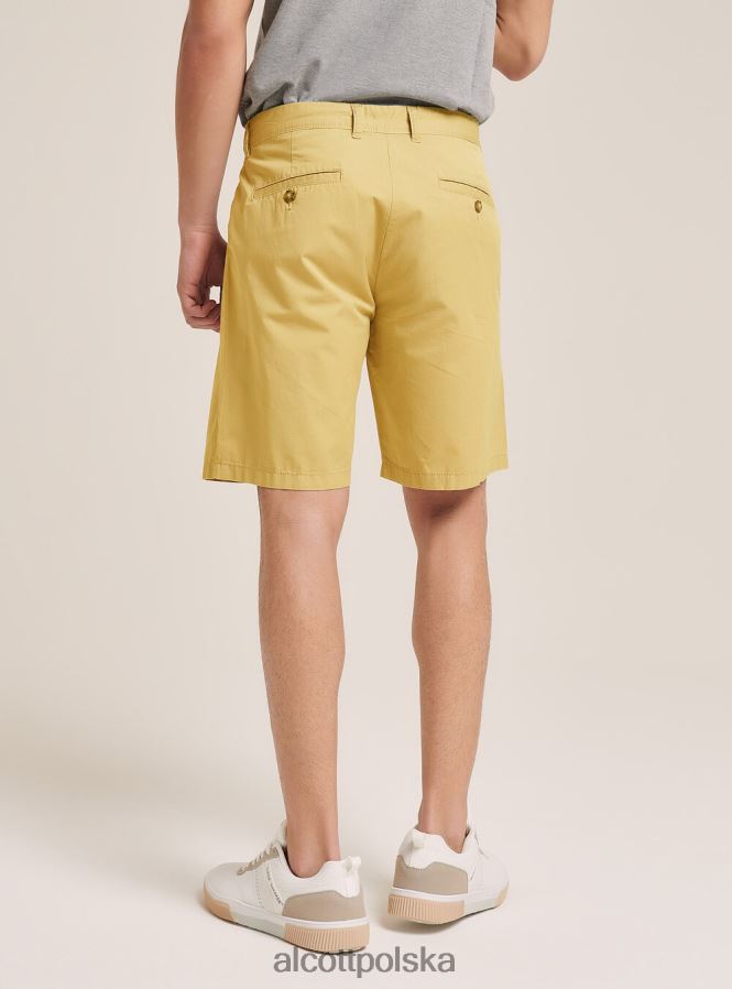 odzież Alcott gładkie bermudy z diagonalu czarny mężczyźni 2TXFF61171