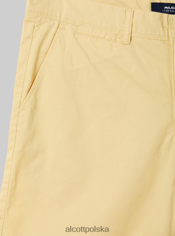 odzież Alcott gładkie bermudy z diagonalu czarny mężczyźni 2TXFF61171