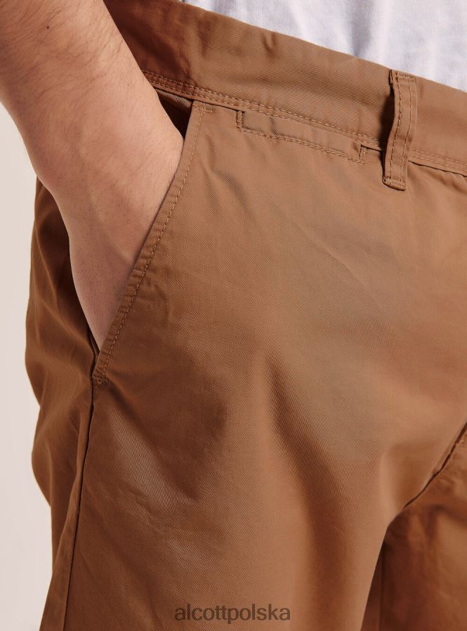 odzież Alcott gładkie bermudy z diagonalu czarny mężczyźni 2TXFF6708