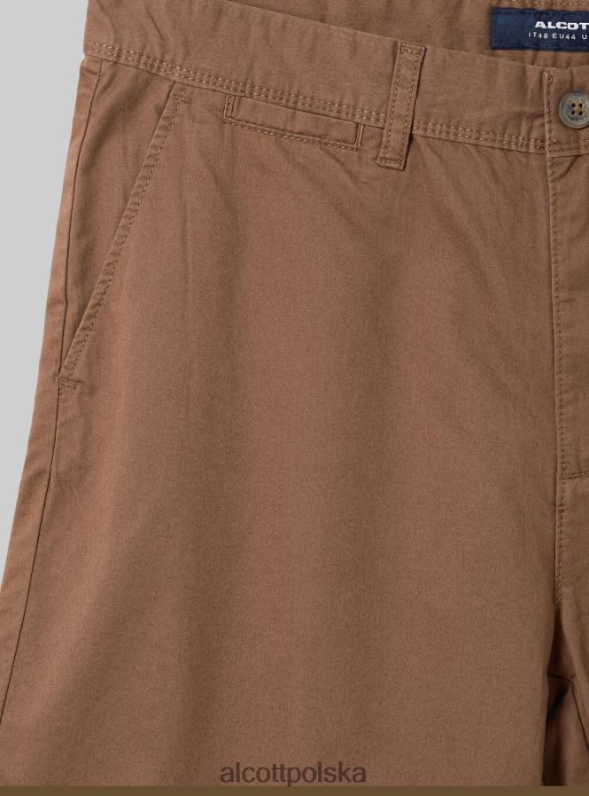 odzież Alcott gładkie bermudy z diagonalu czarny mężczyźni 2TXFF6708