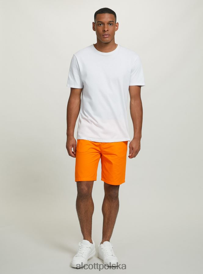 odzież Alcott gładkie bermudy z diagonalu czarny mężczyźni 2TXFF6764