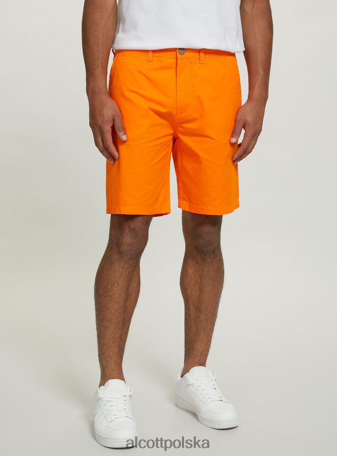 odzież Alcott gładkie bermudy z diagonalu czarny mężczyźni 2TXFF6764