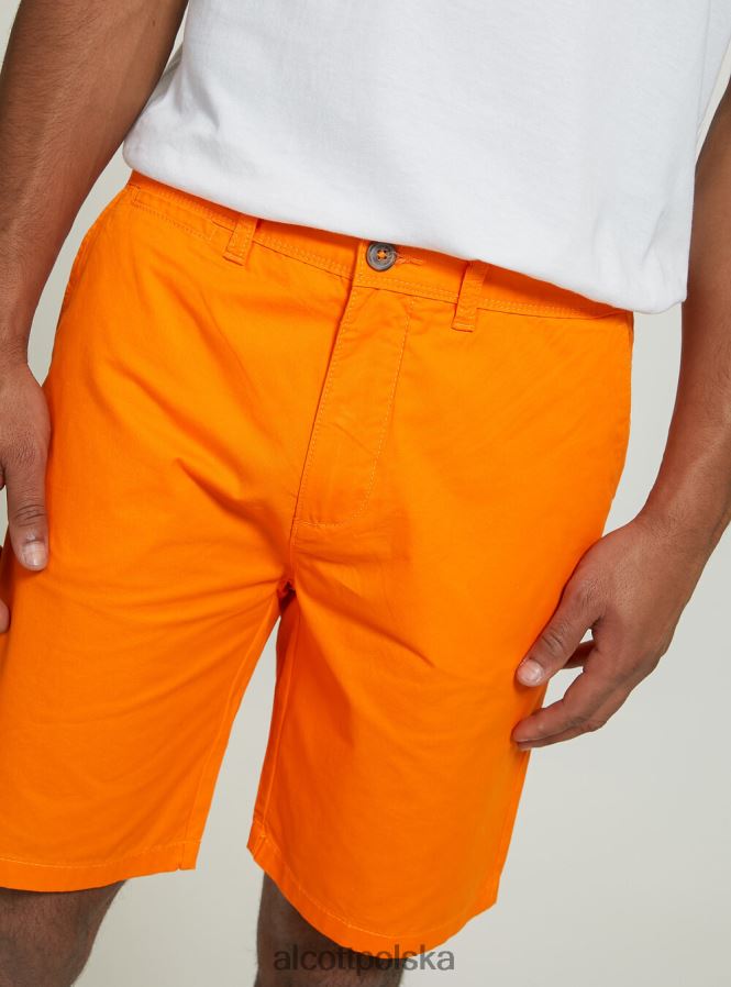 odzież Alcott gładkie bermudy z diagonalu czarny mężczyźni 2TXFF6764