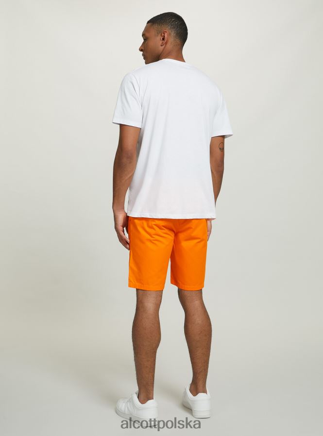 odzież Alcott gładkie bermudy z diagonalu czarny mężczyźni 2TXFF6764