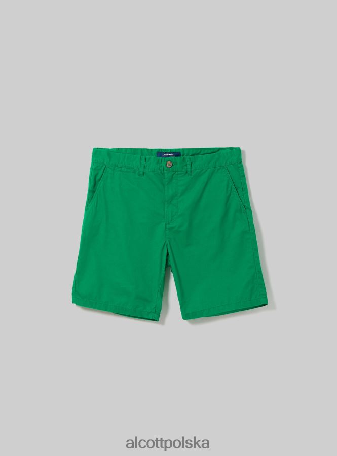 odzież Alcott gładkie bermudy z diagonalu czarny mężczyźni 2TXFF6765