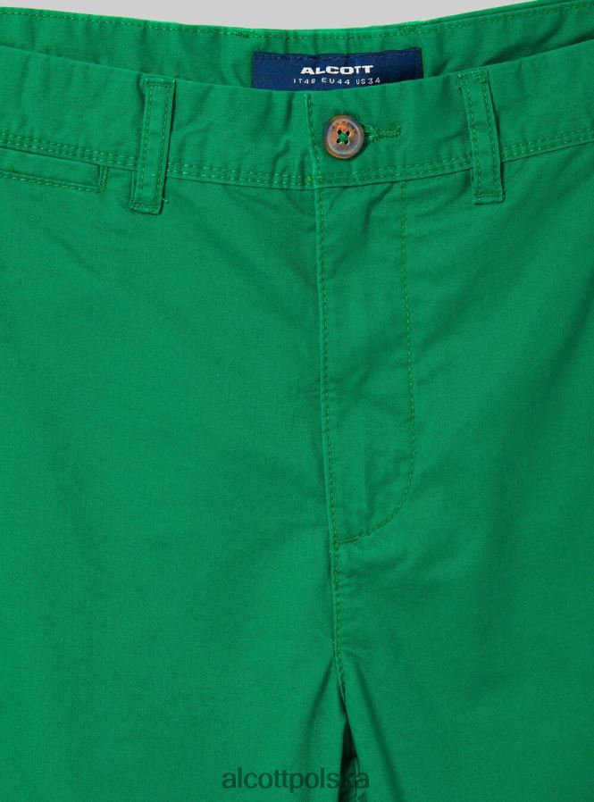 odzież Alcott gładkie bermudy z diagonalu czarny mężczyźni 2TXFF6765