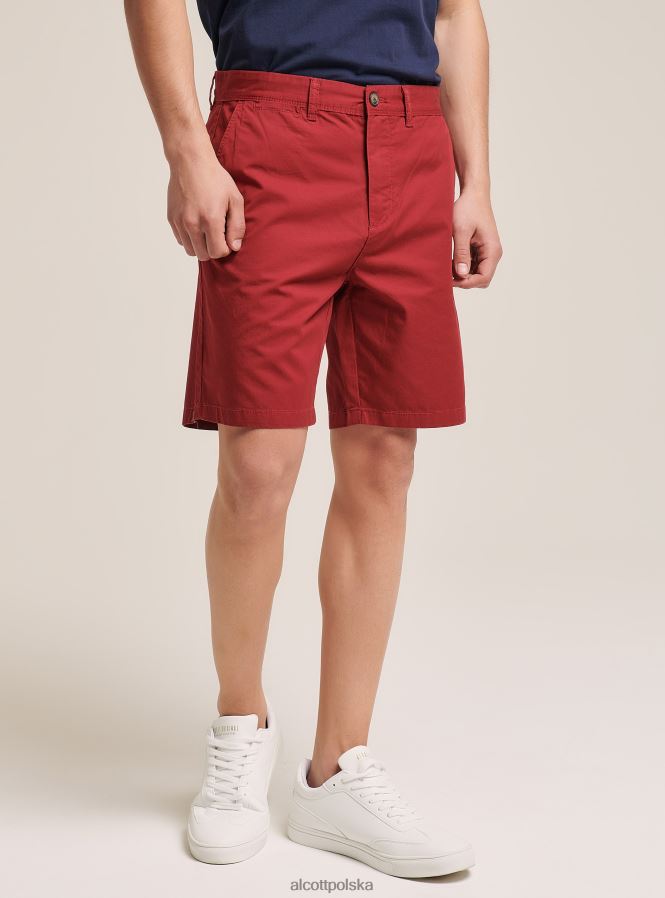 odzież Alcott gładkie bermudy z diagonalu czarny mężczyźni 2TXFF6828