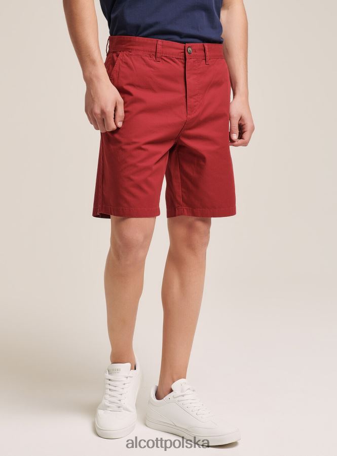 odzież Alcott gładkie bermudy z diagonalu czarny mężczyźni 2TXFF6828