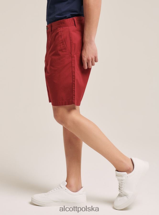 odzież Alcott gładkie bermudy z diagonalu czarny mężczyźni 2TXFF6828