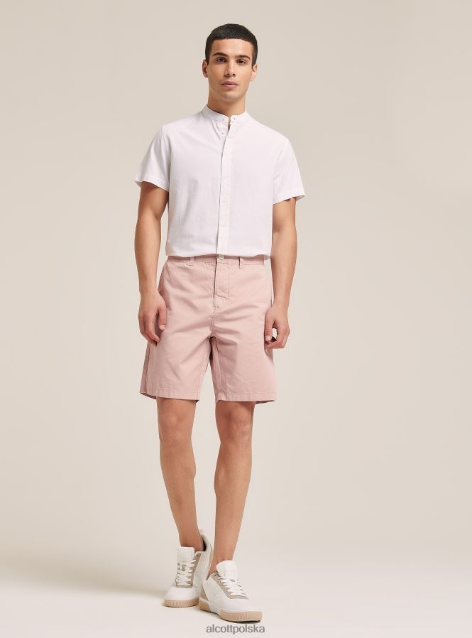 odzież Alcott gładkie bermudy z diagonalu czarny mężczyźni 2TXFF6928