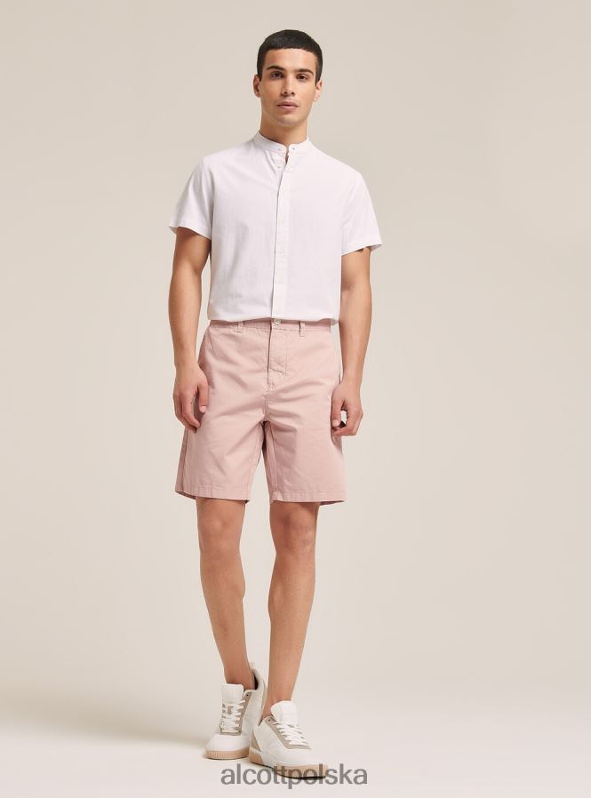 odzież Alcott gładkie bermudy z diagonalu czarny mężczyźni 2TXFF6928