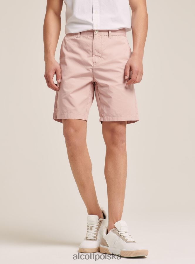 odzież Alcott gładkie bermudy z diagonalu czarny mężczyźni 2TXFF6928