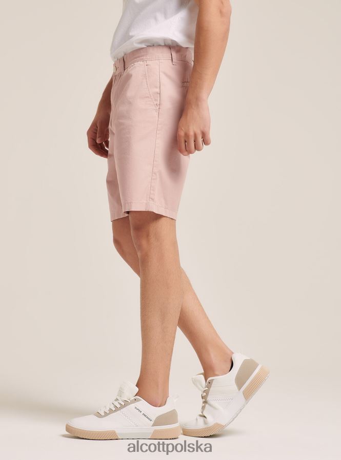 odzież Alcott gładkie bermudy z diagonalu czarny mężczyźni 2TXFF6928