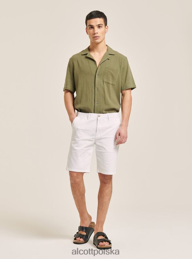 odzież Alcott gładkie bermudy z diagonalu niebieska marynarka wojenna mężczyźni 2TXFF61064