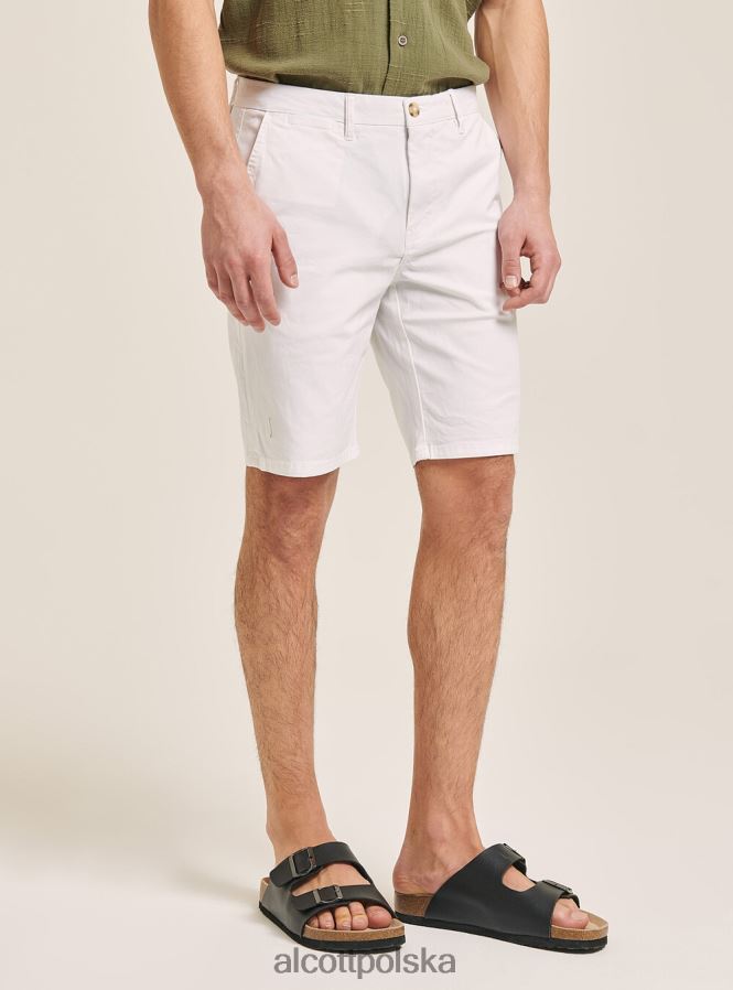 odzież Alcott gładkie bermudy z diagonalu niebieska marynarka wojenna mężczyźni 2TXFF61064