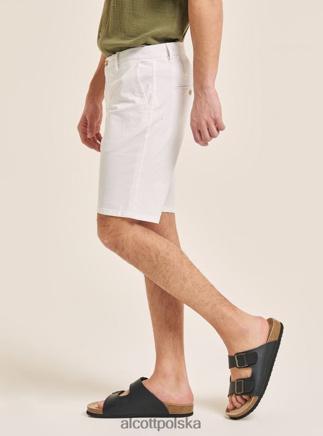 odzież Alcott gładkie bermudy z diagonalu niebieska marynarka wojenna mężczyźni 2TXFF61064