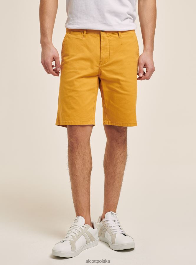 odzież Alcott gładkie bermudy z diagonalu niebieska marynarka wojenna mężczyźni 2TXFF6945