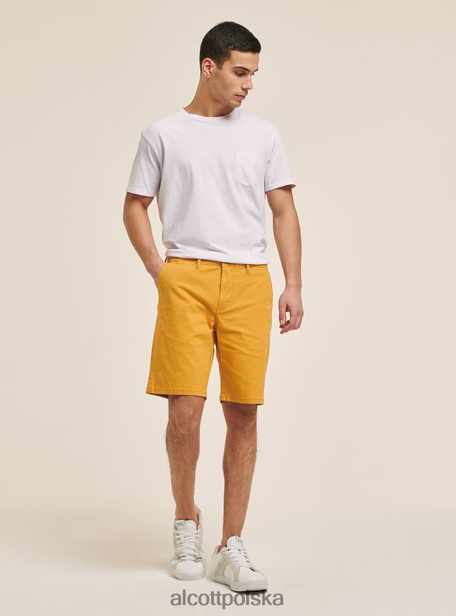 odzież Alcott gładkie bermudy z diagonalu niebieska marynarka wojenna mężczyźni 2TXFF6945