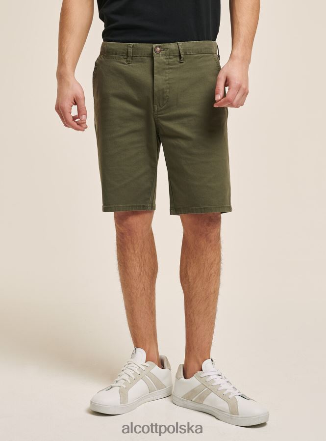 odzież Alcott gładkie bermudy z diagonalu niebieska marynarka wojenna mężczyźni 2TXFF6961