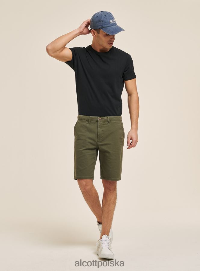 odzież Alcott gładkie bermudy z diagonalu niebieska marynarka wojenna mężczyźni 2TXFF6961