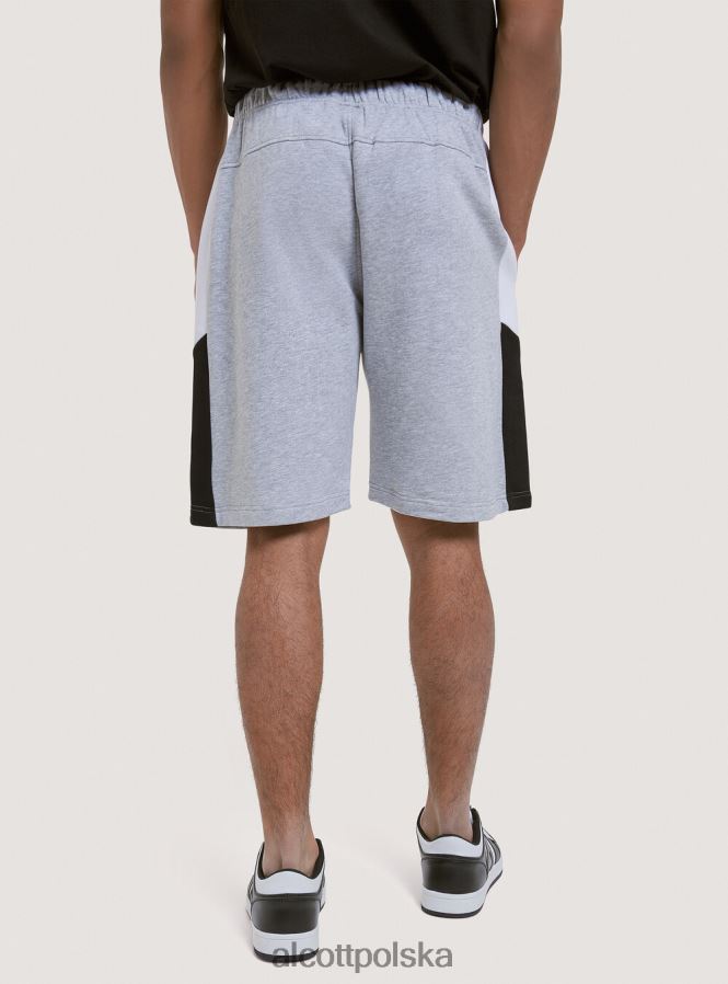 odzież Alcott krótkie spodnie z pluszowej bawełny z nadrukiem czarny mężczyźni 2TXFF61103