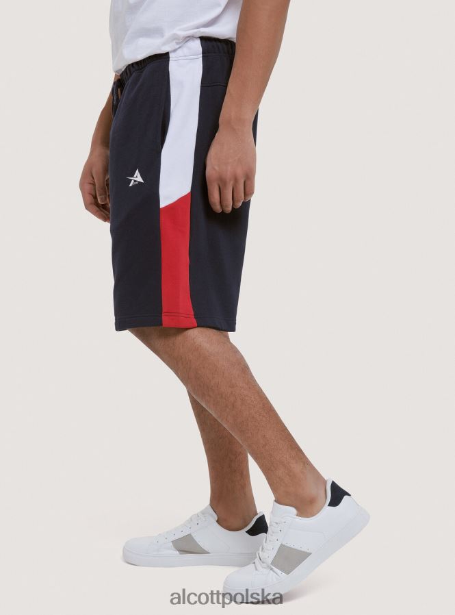 odzież Alcott krótkie spodnie z pluszowej bawełny z nadrukiem czarny mężczyźni 2TXFF6799