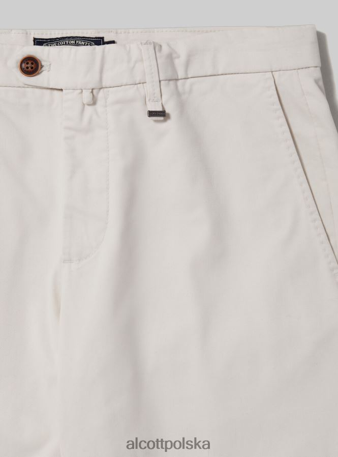 odzież Alcott Chinosy z elastycznej bawełny o diagonalnym splocie c2201 niebieski mężczyźni 2TXFF61085