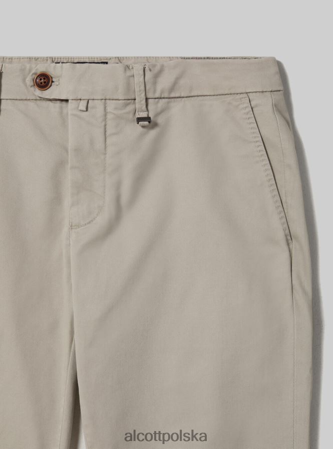 odzież Alcott Chinosy z elastycznej bawełny o diagonalnym splocie c2201 niebieski mężczyźni 2TXFF6825