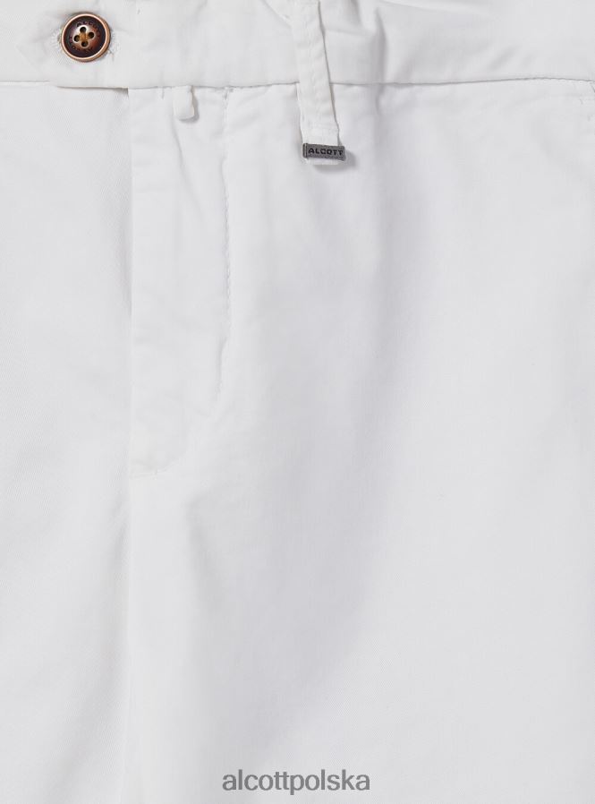 odzież Alcott Chinosy z elastycznej bawełny o diagonalnym splocie c2201 niebieski mężczyźni 2TXFF6965