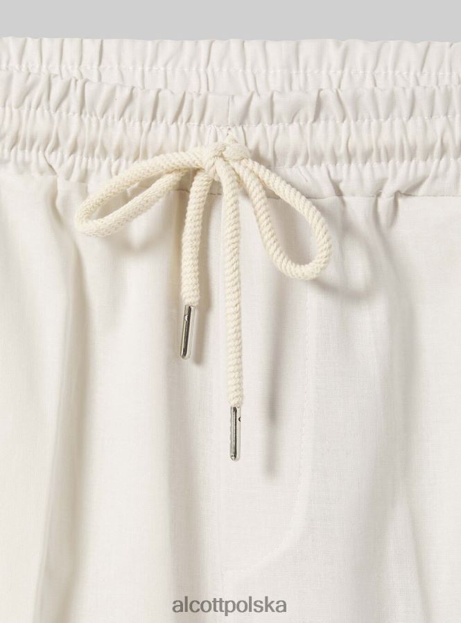 odzież Alcott Jogger pantaloni misto lino wh1 ecru mężczyźni 2TXFF61048